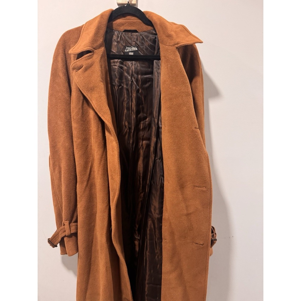 Jean Paul Gaultier Homme Mens Vintage Alpaca Wool Double Breasted Trench Coat 38 - Picture 5 of 16